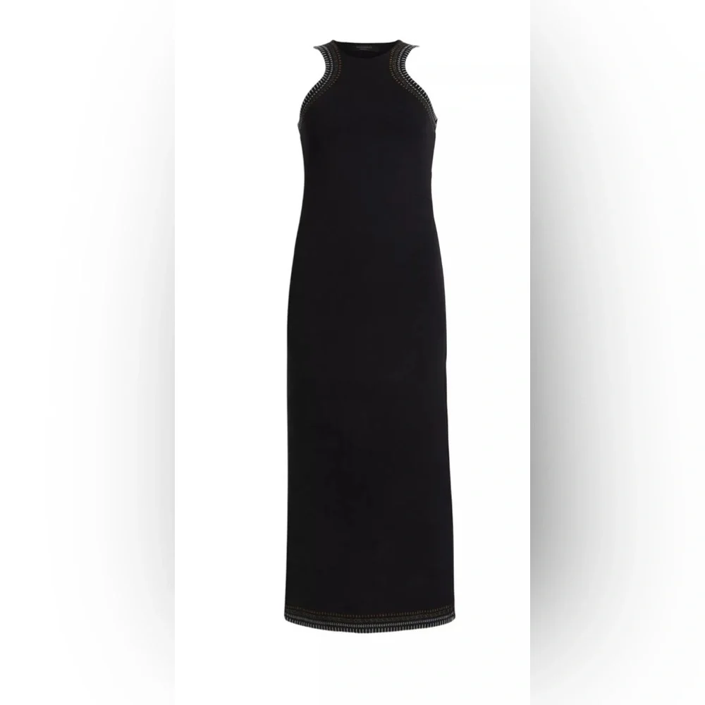 AllSaints Mako Crochet Midi Dress Size 2